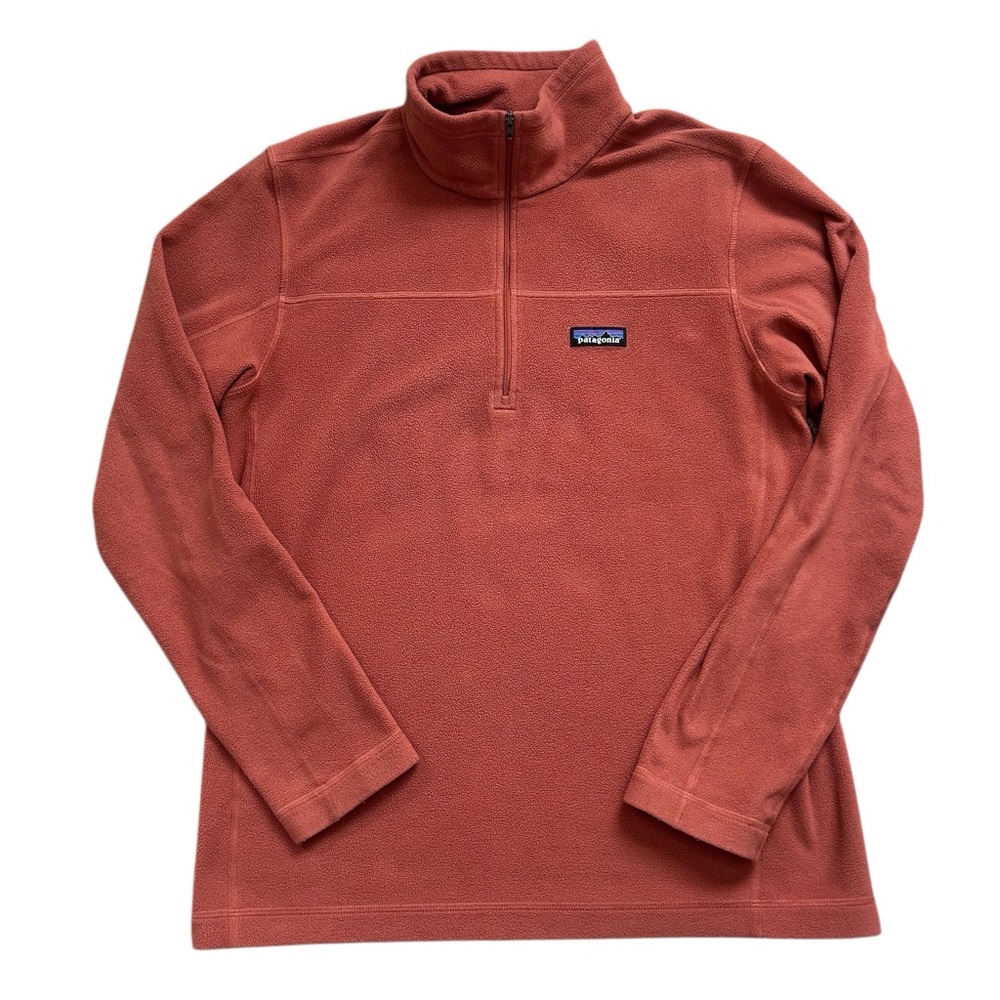 Patagonia Men’s Lightweight Synchilla 26176 Quarter Zip Fleece Red Size M